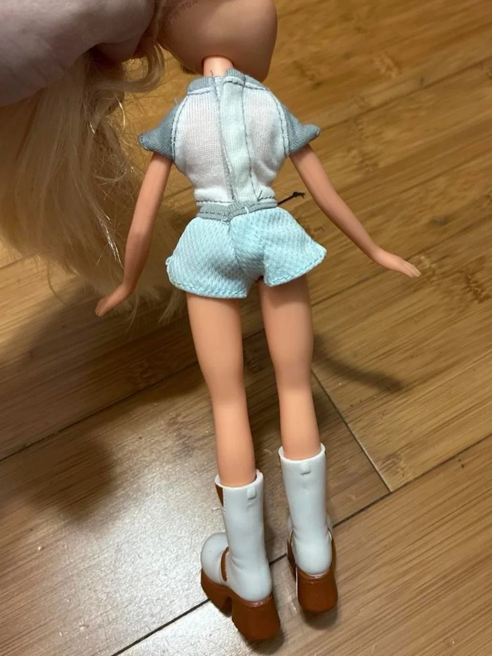 Blonde Fashion Doll with Light Blue Outfit - Bratz Style
